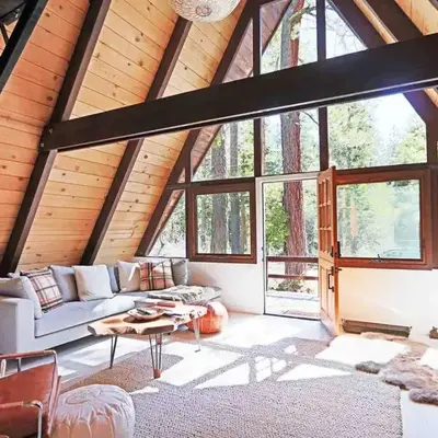 Mid Century Modern Cabin - The Tahoe A-Frame