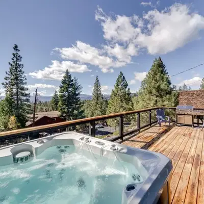 Steps to Beach Family Home with Views in Tahoe City