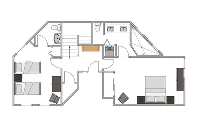 a floor plan of a house at Big John at Alpine Meadows by Tahoe Getaways - Mountain Views, Cozy Fireplace, Shuttle to Slopes! in Alpine Meadows