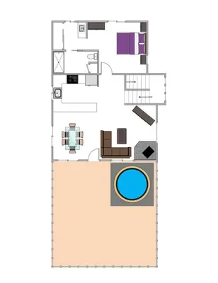 a floor plan of a house at Silver Tip at Tahoe Park w HOA amenities - 3BR Pet Friendly, Hot Tub, Tahoe City in Tahoe City