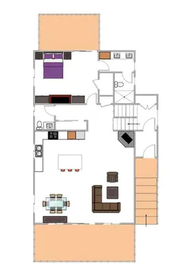 a floor plan of a house at Skyland Jewel at Dollar Point - Luxury 3BR - Easy Winter Access in Tahoe City