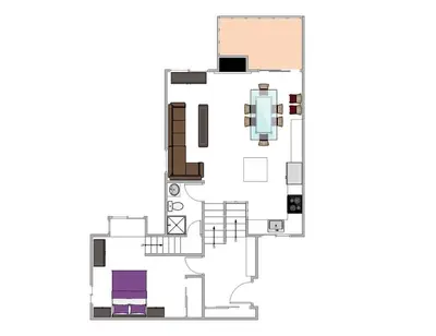 a floor plan of a house at Rocky Point #93 3BR Townhome in Northstar - Shuttle to Slopes - HOA Amenities in Truckee