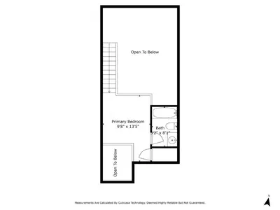 a floor plan of a house at Palisades Tahoe Lodge Rentals Studio Loft #307 in Olympic Valley