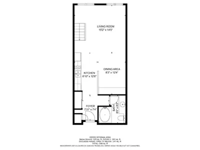 a floor plan of a house at Studio Loft #348 in Olympic Valley