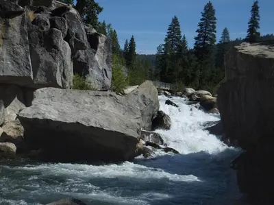a river with rocks and water rushing down it at Sweet Retreat: Theater, Pool/Ping-Pong, Quiet! in Camp Connell