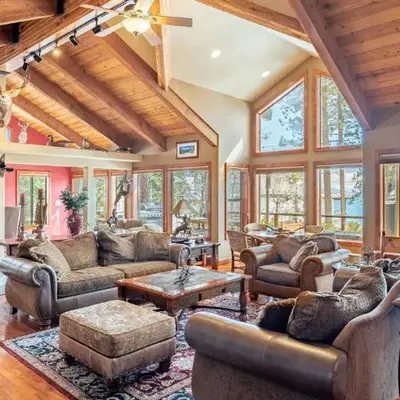 Luxury Incline Village Cabin w Lake Views Game Room Firepit Beach Access