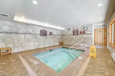 a large swimming pool in a large room with at 2 Mi to Beach Inviting Incline Village Escape in Incline Village