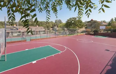 a court with a tennis court at WorldMark Angels Camp - 1BD in Angels Camp