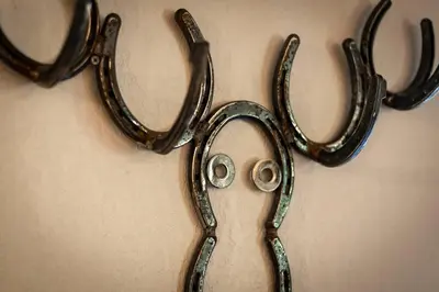 a pair of scissors hanging on a wall at Moose Haven - Family Favorite! Close to beaches! in South Lake Tahoe