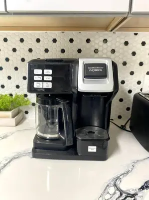 a coffee maker sitting on top of a counter at Entire House in Old Fig Garden in Fresno