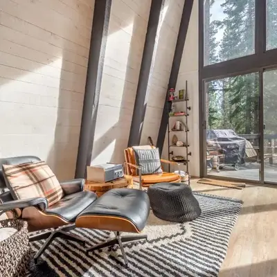 Mid Century Modern A-Frame Cabin at Northstar