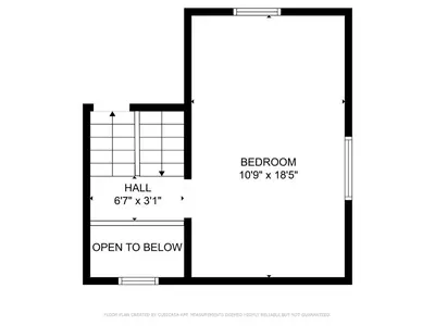a floor plan of a room with a wall and an open to bathroom at Dwell by Tahoe Getaways - 3BR Tahoe Donner w Sauna & HOA Amenities in Truckee