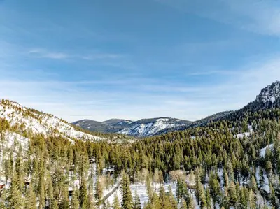 a view from the top of a snow covered mountain at Pet-Friendly Home, Deck, 1 Mile to Alpine Meadows in Alpine Meadows