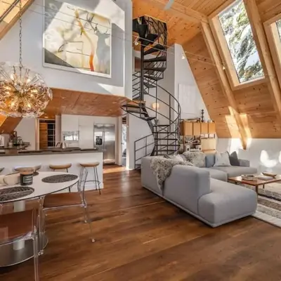 Mountain Modern The Tahoe A-Frame w Private Pier