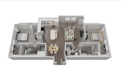a floor plan of a house at Amazing Water View with Jacuzzi & Sky Lounge in Sparks