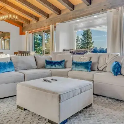 Lake Tahoe Vacation Rental Fireplace and Balcony