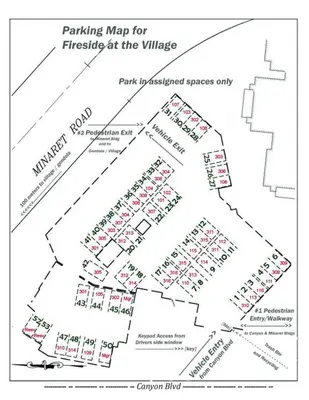 a graphing map for fireside at the village at Fireside Pool Access Hot Tub & More in Mammoth Lakes