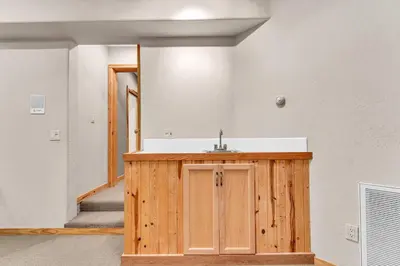 a bathroom with a sink and a counter in a room at Modern Retreat in Truckee with AC and Game Room in Truckee