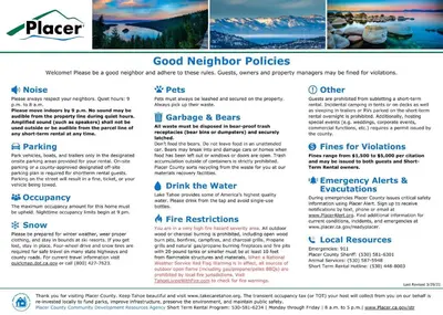 a screenshot of a page of the pager website at Silver Tree Sanctuary in Aspen Grove in Truckee