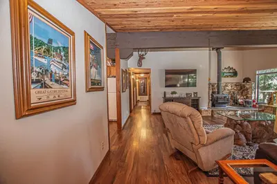 a living room with a couch and a chair at Casa Pasquale By Hauserman Rentals in Carnelian Bay