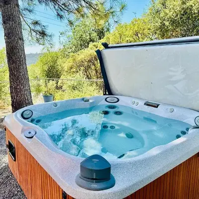 Fun for 2-Hot Tub-Dogs Ok-Near Bass Lake