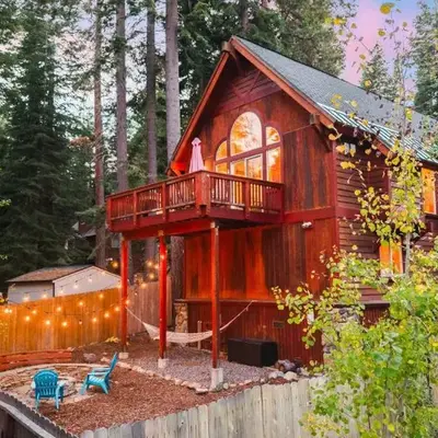 Outdoor Dining Backyard Trails Nearby Cedar Hollow Retreat by AvantStay