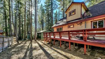 a house in the middle of a forest at COH0809 - Brule Haven home in South Lake Tahoe