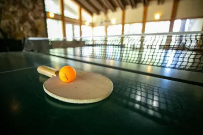 an orange sitting on top of a bowling alley at Slopeside Condo With Fireplace Snowbird 112 At 1849 Condos in Mammoth Lakes