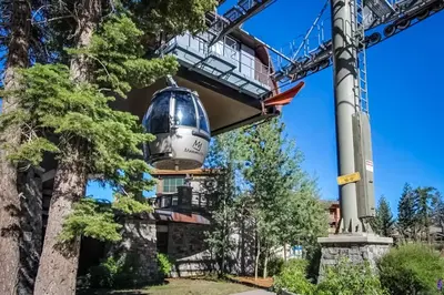 a building under construction with a crane at Mammoth Green 110 in Mammoth Lakes
