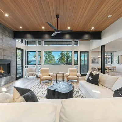 Aerial Grace Lakeside – 4BR Luxury w/ Private Beach