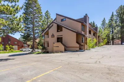 a house on the side of a road at San Sierra 19 in Mammoth Lakes