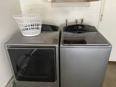 a kitchen with a stove and a basket on top of it at Kipps Hill Haven A - Folsom Lake Escape in El Dorado Hills