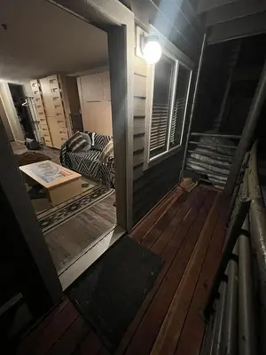 a view of a room with a couch and a light at Kirkwood Studio SKI IN Walk out in Kirkwood