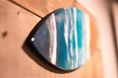 a close up of a lightswitch on a wooden wall at Ski in or Walk to lifts hot tub covered parking in Kirkwood