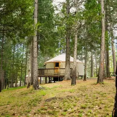 Yosemite Lakes Hillside Yurt 14
