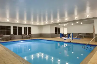 a large pool with blue water in a hotel room at Residence Inn Sacramento Folsom in Folsom