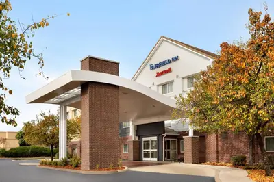 a rendering of the front of a hospital building at Fairfield Inn by Marriott Roseville in Roseville