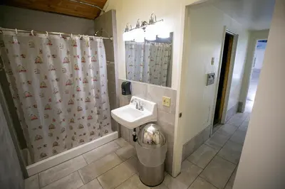 a bathroom with a sink and a toilet at Lakeview 826 Condo #553 Condo in Mammoth Lakes