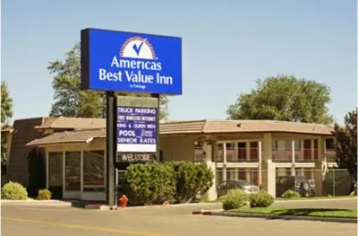 a sign in front of a best value inn at Americas Best Value Inn - Carson City in Carson City