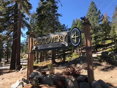 a sign at the entrance to the disney wilderness at Discovery 4 117 in Mammoth Lakes