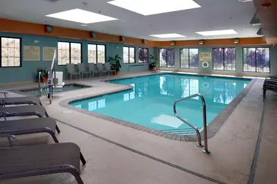 a large swimming pool in a hotel room at Hampton Inn & Suites Carson City in Carson City