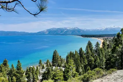 a view of crater lake from the top at Montgomery Estates Retreat in South Lake Tahoe