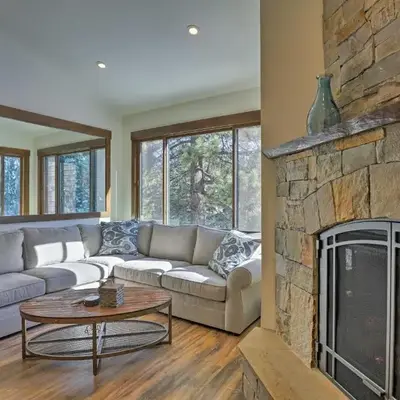Walk to Ski Shuttle Truckee Condo with Hot Tub