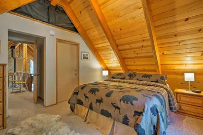 Gallery image of Camp Connell Cabin with Deck in Big Trees Village! in Camp Connell