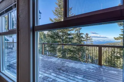 a view from the window of a house at Heavenly View 4 U in Stateline
