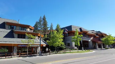 a building on the side of a street at Marriott Grand Res Q2 #3167 in South Lake Tahoe