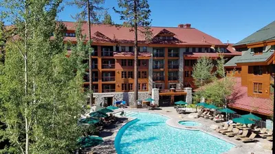 a hotel with a swimming pool and a resort at Marriott Grand Res Q2 #3167 in South Lake Tahoe