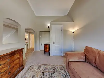 a living room with a couch and a table at 623 home in Mammoth Lakes
