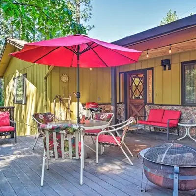 Home with Serene Deck in Twain Harte!