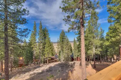 a house in the woods with trees at Northstar Conifer Luxury Home home in Truckee